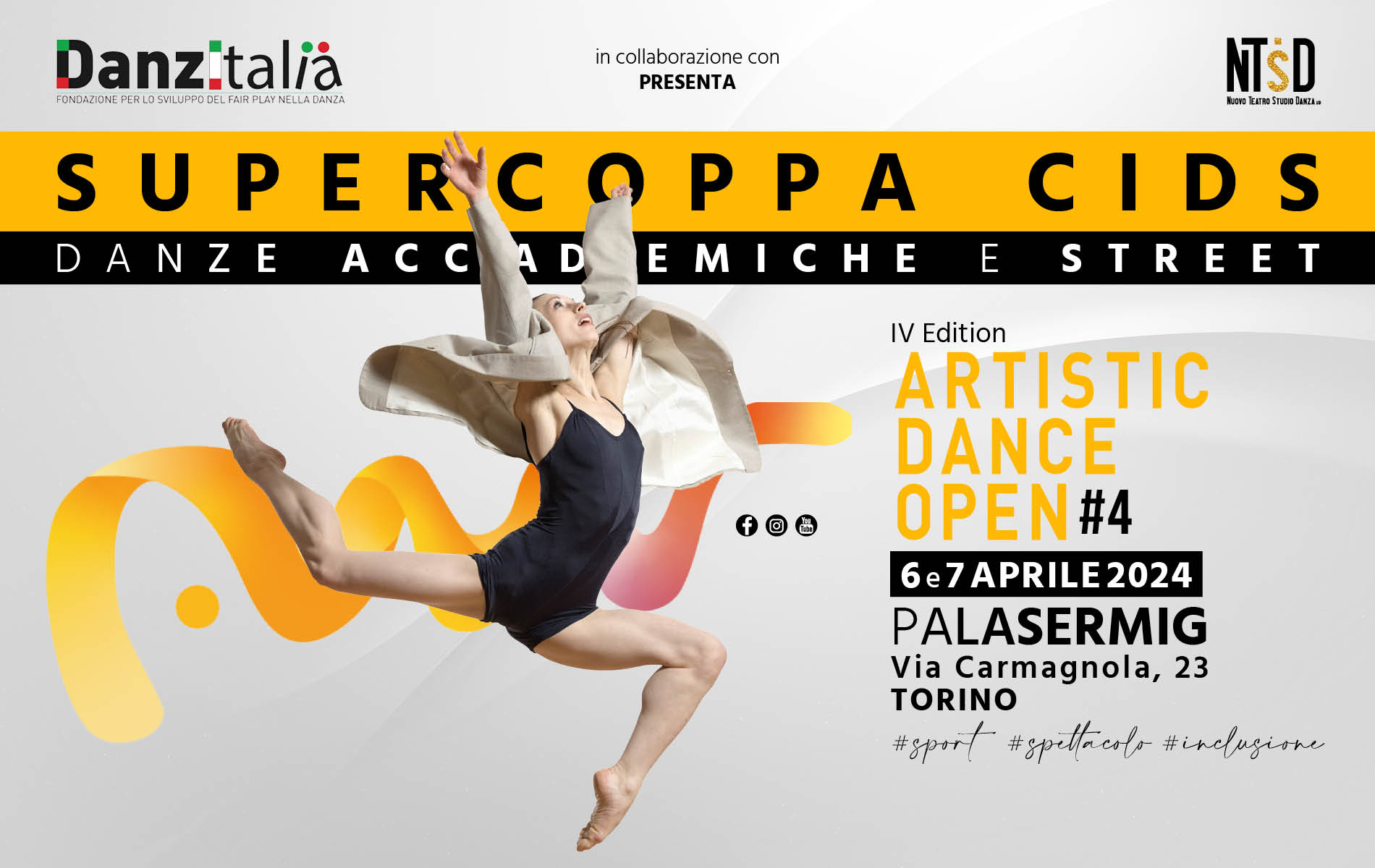 Artistic Dance open 2024 6 e 7 Aprile 2024 PalaSERMIG Torino